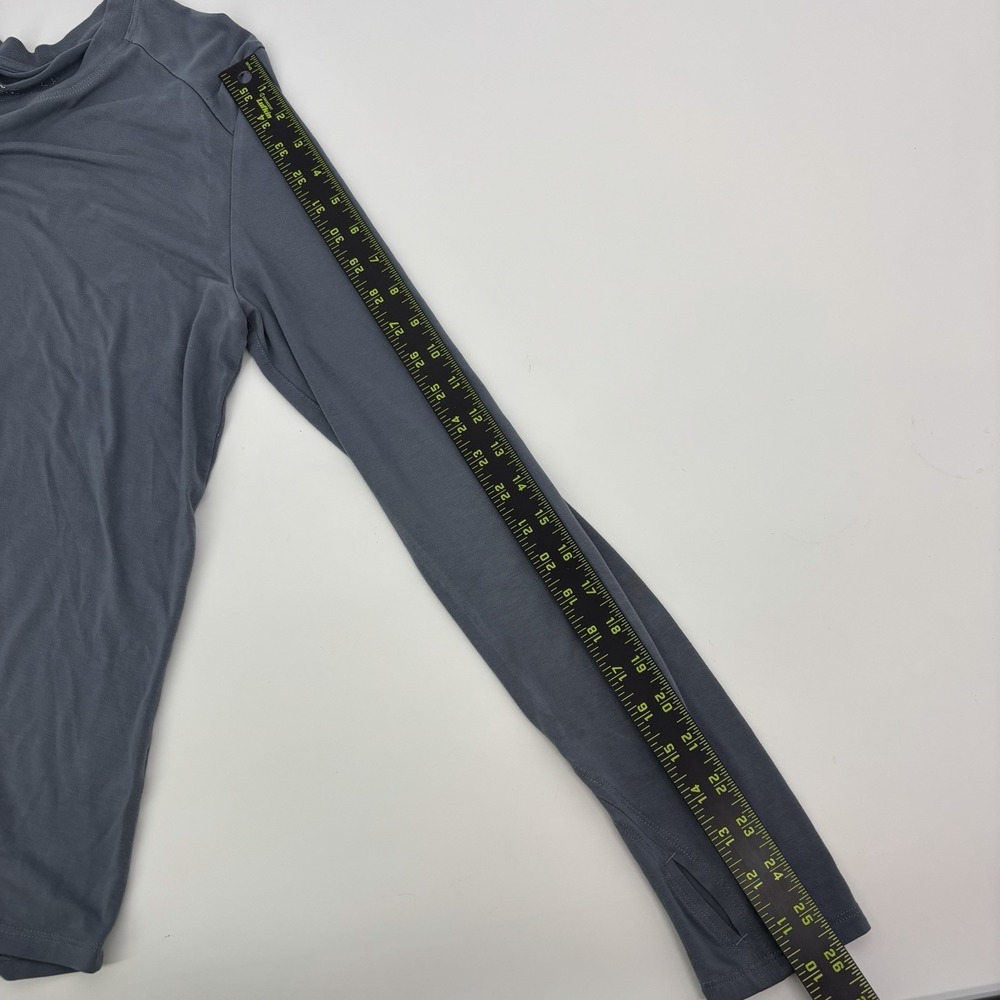Free Fly Bamboo Long Sleeve Shirt Women's Size Medium Blue/Gray - Picture 7 of 7